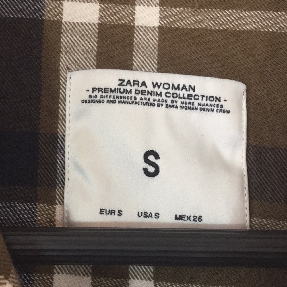 Zara Women Lightweight Flannel Shirt Snap Front S - Picture 2 of 8